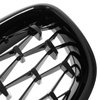 BMW 3 F30 F31 12-19 atrapy między reflektory (nerki) lewa + prawa kpl. FULL BLACK STAR