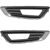 Ford FOCUS III FL 12-16 Z HALOGENAMI atrapka kratka w zderzak przedni CZARNA + CHROM lewa + prawa 2 szt. KPL