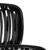 BMW 3 E46 97-01 SEDAN / KOMBI atrapy między reflektory (nerki) lewa + prawa kpl. BLACK GLOSSY DOUBLE BAR