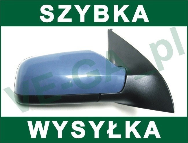 Opel Astra II 98-06 lusterko zewnętrzne elektryczne podgrzewane do malowania prawe