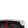 Ford Kuga I 08-12 gałka zmiany biegów 6 BIEGÓW + mieszek ochronny drążka zmiany biegów CZARNY + CHROM + ramka SILVER 2 szt. KPL