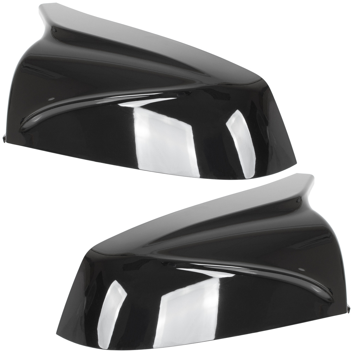 BMW 6 E63 E64 07-11 nakładka lusterka BLACK GLOSSY lewa + prawa 2 szt. KPL