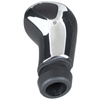 Peugeot 207 208 307 308 3008 508 408 gałka zmiany biegów CZARNA + CHROM 5 BIEGÓW + adapter / przejściówka dźwigni drążka gałki zmiany biegów 2 szt. KPL