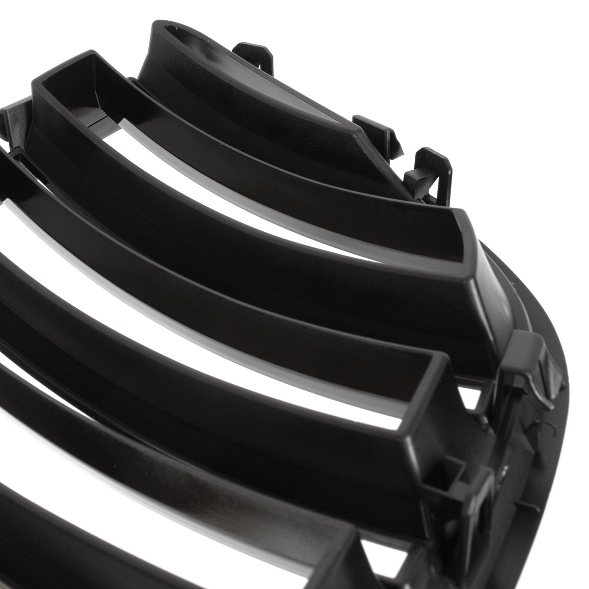 BMW X5 E53 FL 04-06 atrapy między reflektory (nerki) lewa + prawa kpl. DOUBLE SLAT GLOSSY BLACK