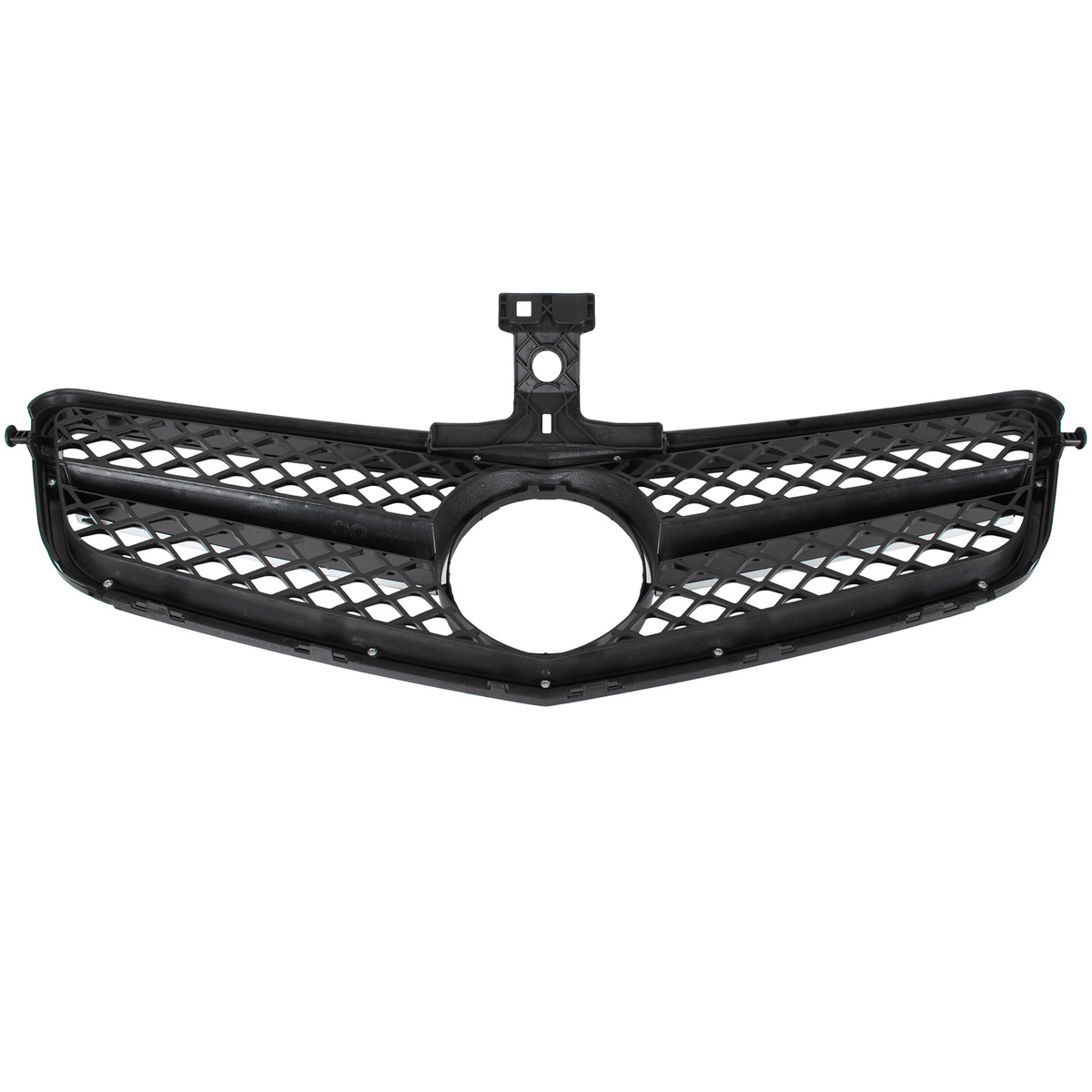 Mercedes Klasa C W204 19-23 atrapa między reflektory (grill) PIANO BLACK-+-CHROM