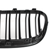 BMW X1 E84 09-15 atrapy między reflektory (nerki) lewa + prawa kpl. BLACK GLOSSY DOUBLE BAR