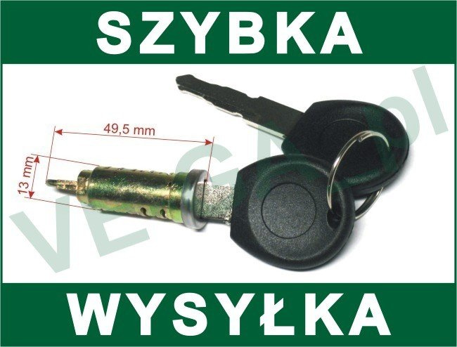 VW Polo III H/B 94-99 wkładka zamka drzwi przednich
