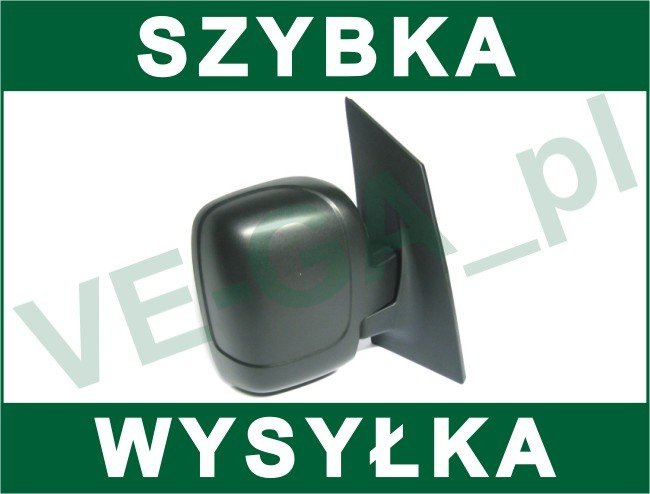 Peugeot Expert II 07-16 lusterko zewnętrzne manualne CZARNE prawe