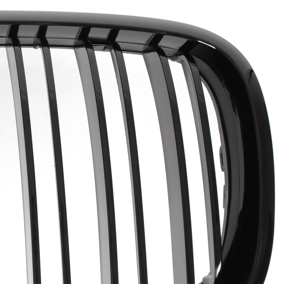 BMW X5 E70 06-13 atrapy między reflektory (nerki) lewa + prawa kpl. BLACK GLOSSY DOUBLE BAR