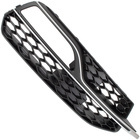 Audi A3 8V S-LINE 12-16 Z HALOGENAMI atrapka kratka w zderzak CZARNA + SILVER prawa