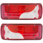 VW Crafter KONTENER 2006- lampa tylna CZERWONO-BIAŁA lewa + prawa 2 szt. KPL