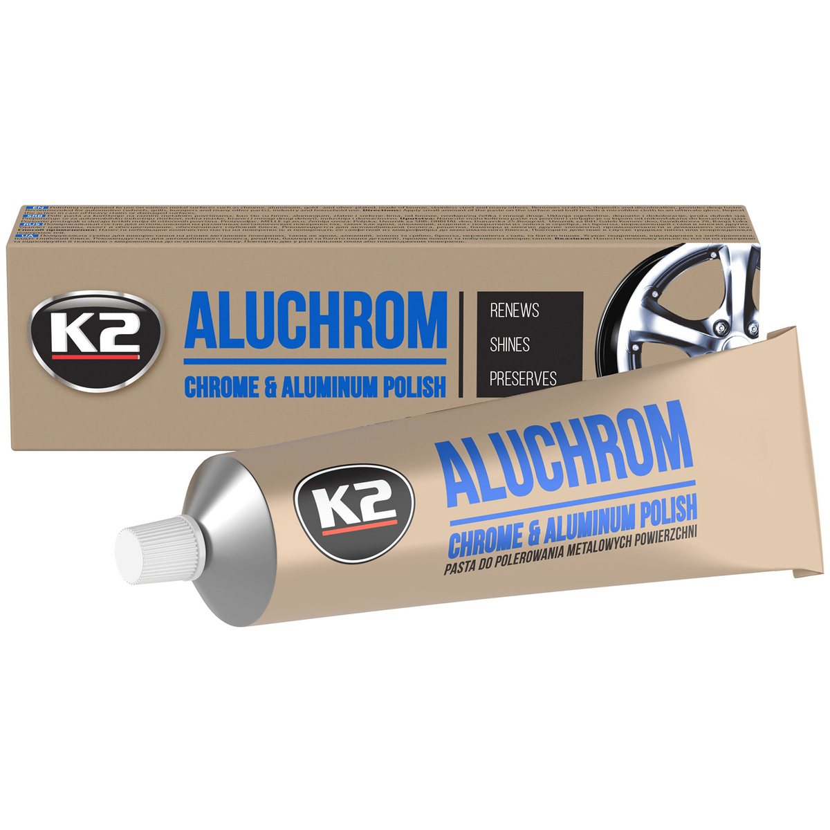 Pasta do chromu K2 ALUCHROM 120g K003