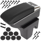 Ford Focus MK3 14-18 LIFT podłokietnik ze schowkiem CZARNA EKOSKÓRA + zestaw montażowy