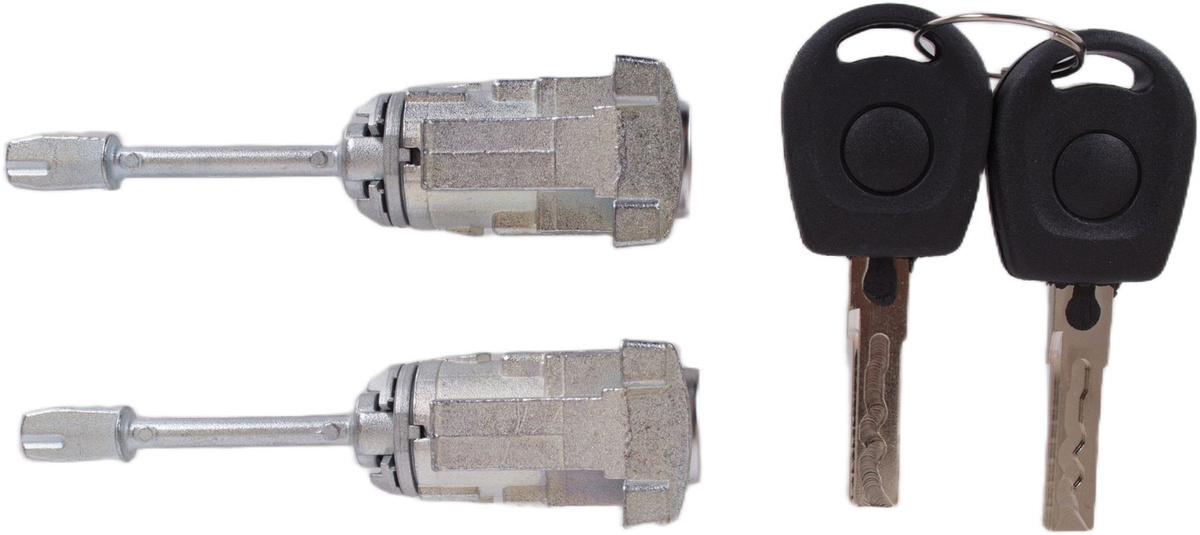 Seat Cordoba II 02-08 wkładka zamka drzwi przednich lewa + prawa 2 szt. KPL