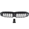 BMW 3 G20 G21 FL 22-24 atrapa między reflektory (nerki) BLACK GLOSSY DOUBLE BAR + ZAŚLEPKA