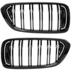 BMW 6 G32 GT 17-20 atrapy między reflektory (nerki) lewa + prawa kpl. BLACK GLOSSY DOUBLE BAR