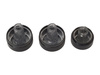 VW Golf VI 08-13 pokrętła nawiewu CZARNE 3 szt. kpl.