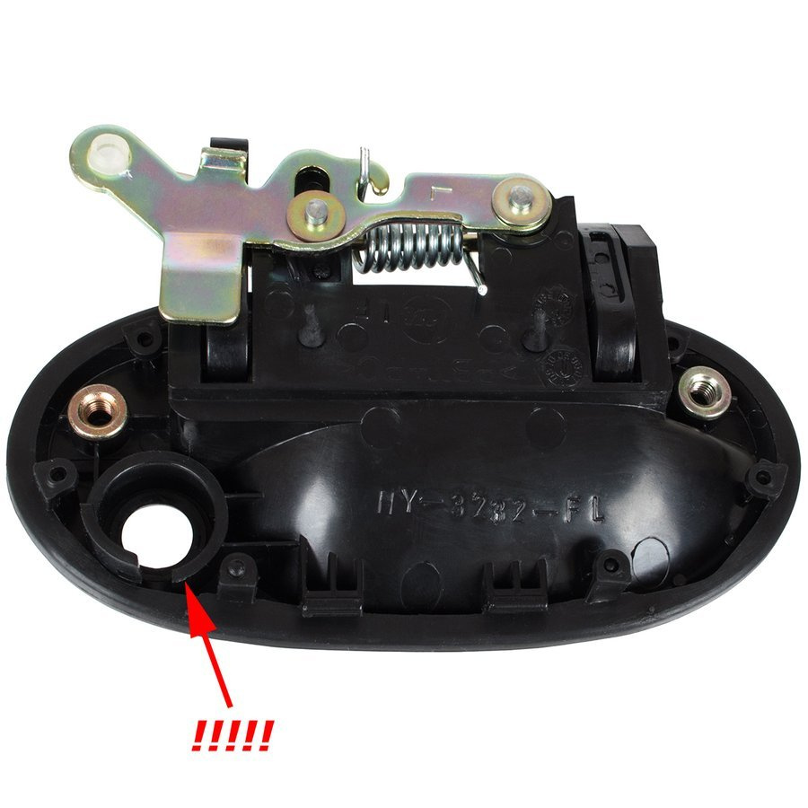 Hyundai Accent 94-00 klamka przednia zewnętrzna bez cylinderka lewa 