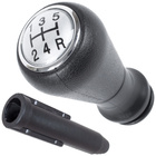Peugeot 406 gałka zmiany biegów SILVER + CZARNY SCHEMAT 5 BIEGÓW + adapter / przejściówka dźwigni drążka gałki zmiany biegów 2 szt. KPL