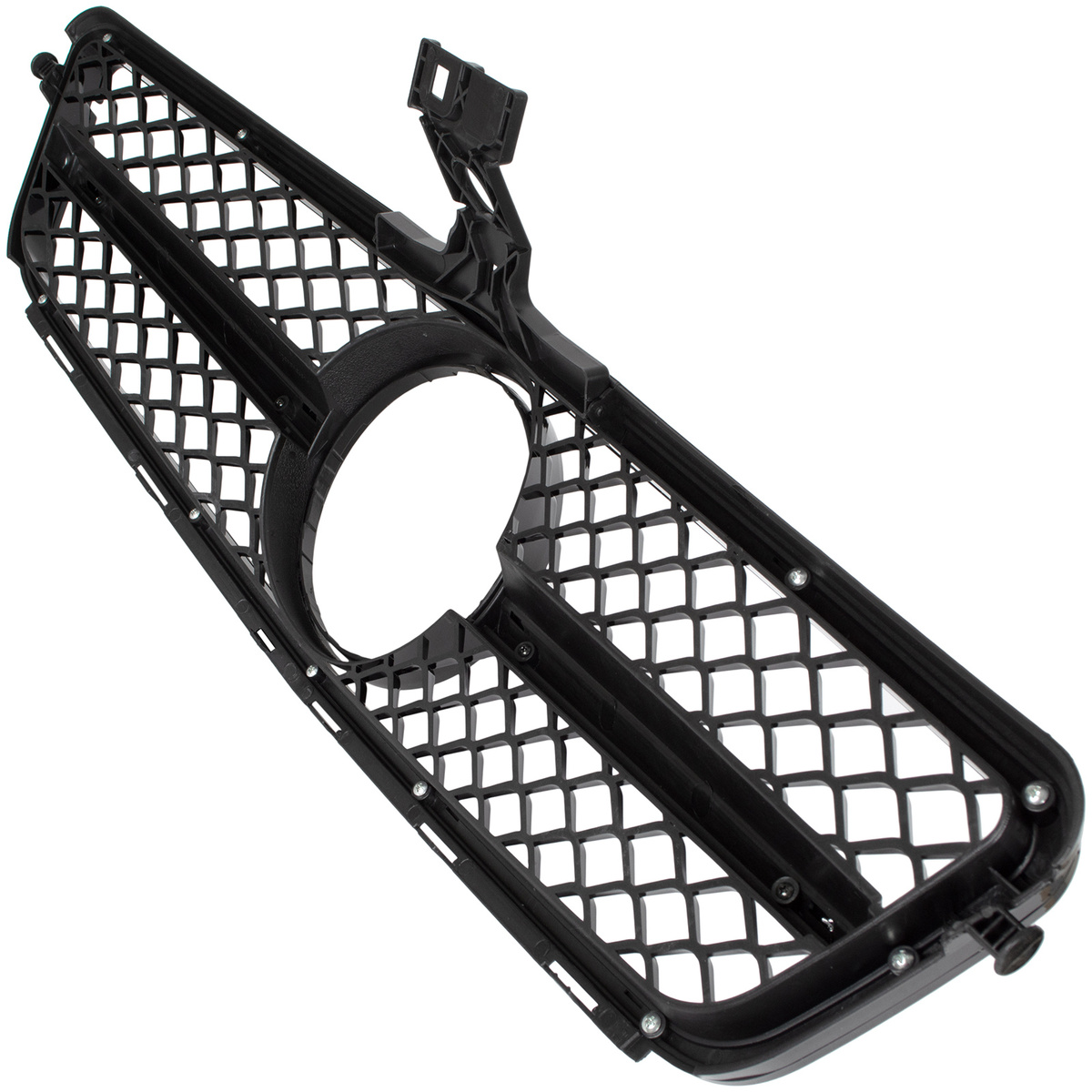 Mercedes Klasa C W204 19-23 atrapa między reflektory (grill) PIANO BLACK-+-CHROM