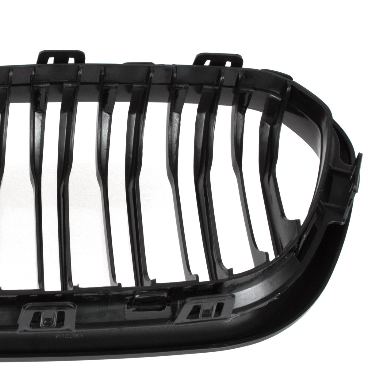 BMW 1 F21 15-18 atrapy między reflektory (nerki) lewa + prawa kpl. BLACK GLOSSY DOUBLE BAR