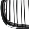 BMW X6 E71 07-14 atrapy między reflektory (nerki) lewa + prawa kpl. BLACK GLOSSY DOUBLE BAR