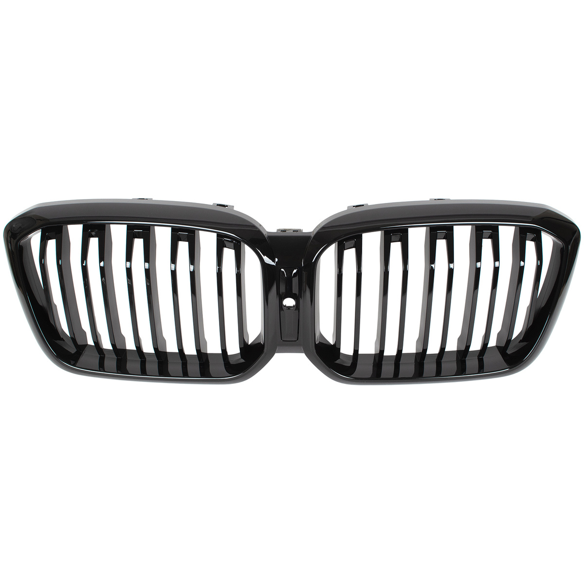 BMW X4 G02 FL 2021- atrapa między reflektory (nerki) BLACK GLOSSY DOUBLE BAR + ZAŚLEPKA