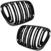 BMW X5 E53 99-03 atrapy między reflektory (nerki) lewa + prawa kpl. DOUBLE SLAT GLOSSY BLACK