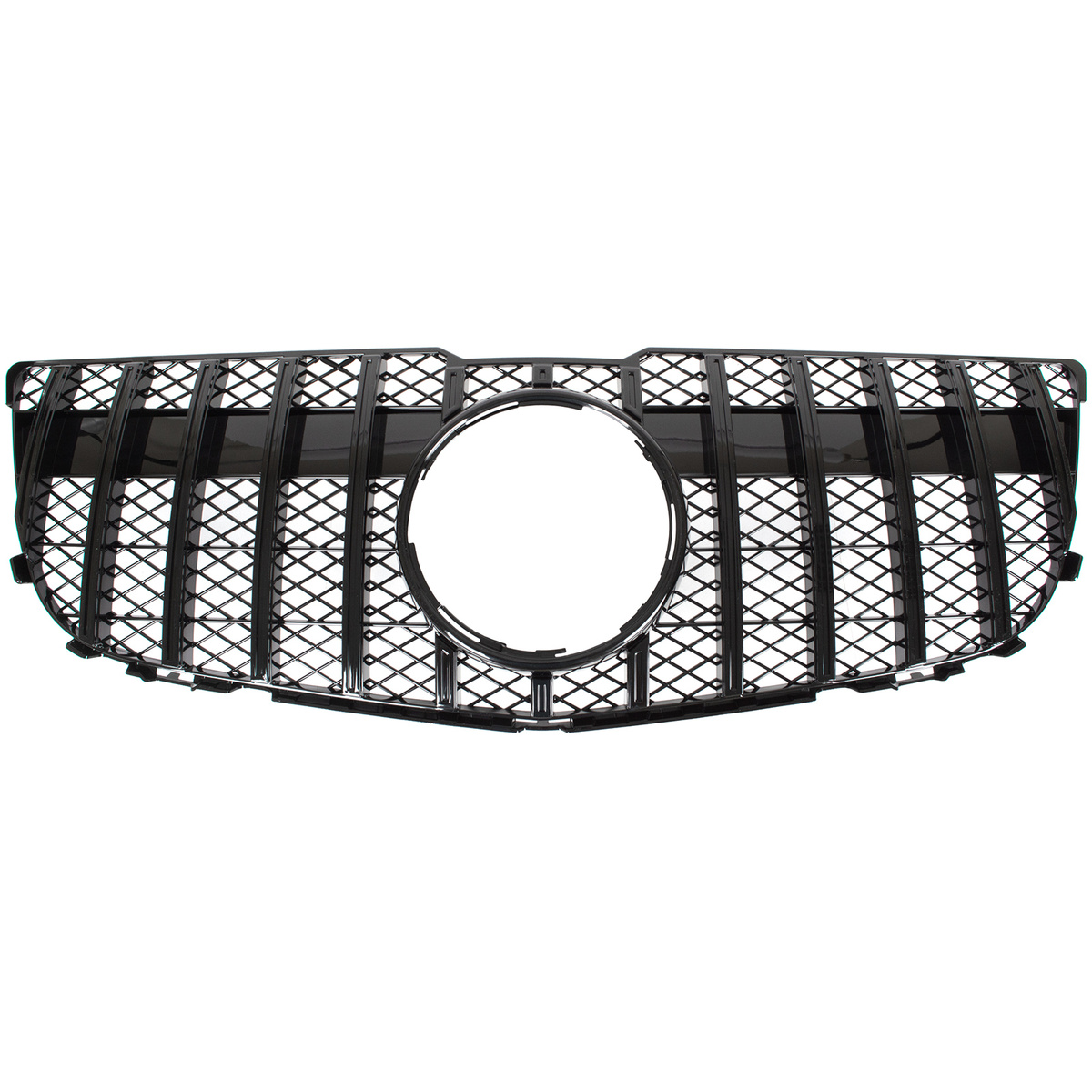 Mercedes GLK X204 12-15 atrapa między reflektory (grill) PANAMERICANA PIANO BLACK