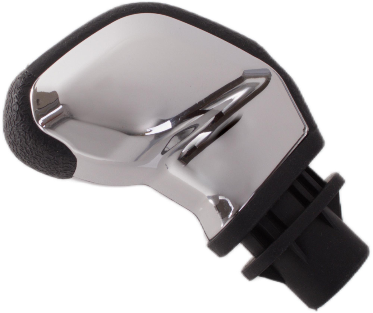 Peugeot 206 207 301 307 308 408 508 2008 3008 gałka zmiany biegów 5 BIEGÓW CHROM z CZARNĄ NAKŁADKĄ i srebrnym schematem + ADAPTER