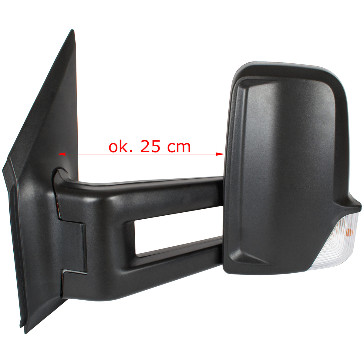 Mercedes Sprinter 2005- lusterko zewnętrzne elektryczne ogrzewane DŁUGIE RAMIĘ 25 CM lewe