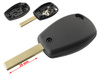 Renault Clio Kangoo Laguna Master Megane Modus Thalia Trafic Twingo obudowa pilota PROSTY GROT Z ROWKAMI 3 PRZYCISKI