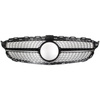 Mercedes C KLASA W205 14-18 atrapa między reflektory (grill) DIAMOND PIANO BLACK + CHROM BEZ OTWORU