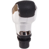 Peugeot 206 207 301 307 308 408 508 2008 3008 gałka zmiany biegów 5 BIEGÓW CHROM z CZARNĄ NAKŁADKĄ i tłoczonym schematem + ADAPTER