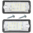 Audi A3 A4 A6 A8 Q7 lampki podświetlenia tablicy rejestracyjnej LED 2 szt. kpl. + 2x WKRĘT