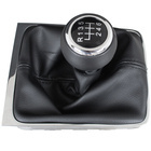 VW Passat CC 08-12 gałka zmiany biegów CZARNA + Mieszek CZARNY z ramką CHROM 6 BIEGÓW