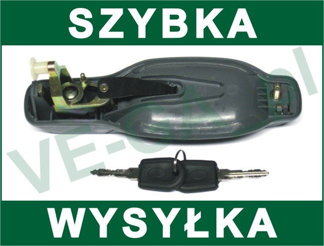 Iveco Turbo Daily 89-99 klamka zewnętrzna SZARA do drzwi: przednich prawych, bocznych przesuwnych, tylnych