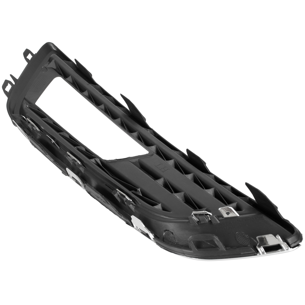 Ford FOCUS III FL 12-16 z Z HALOGENAMI atrapka kratka w zderzak przedni CZARNA + CHROM lewa