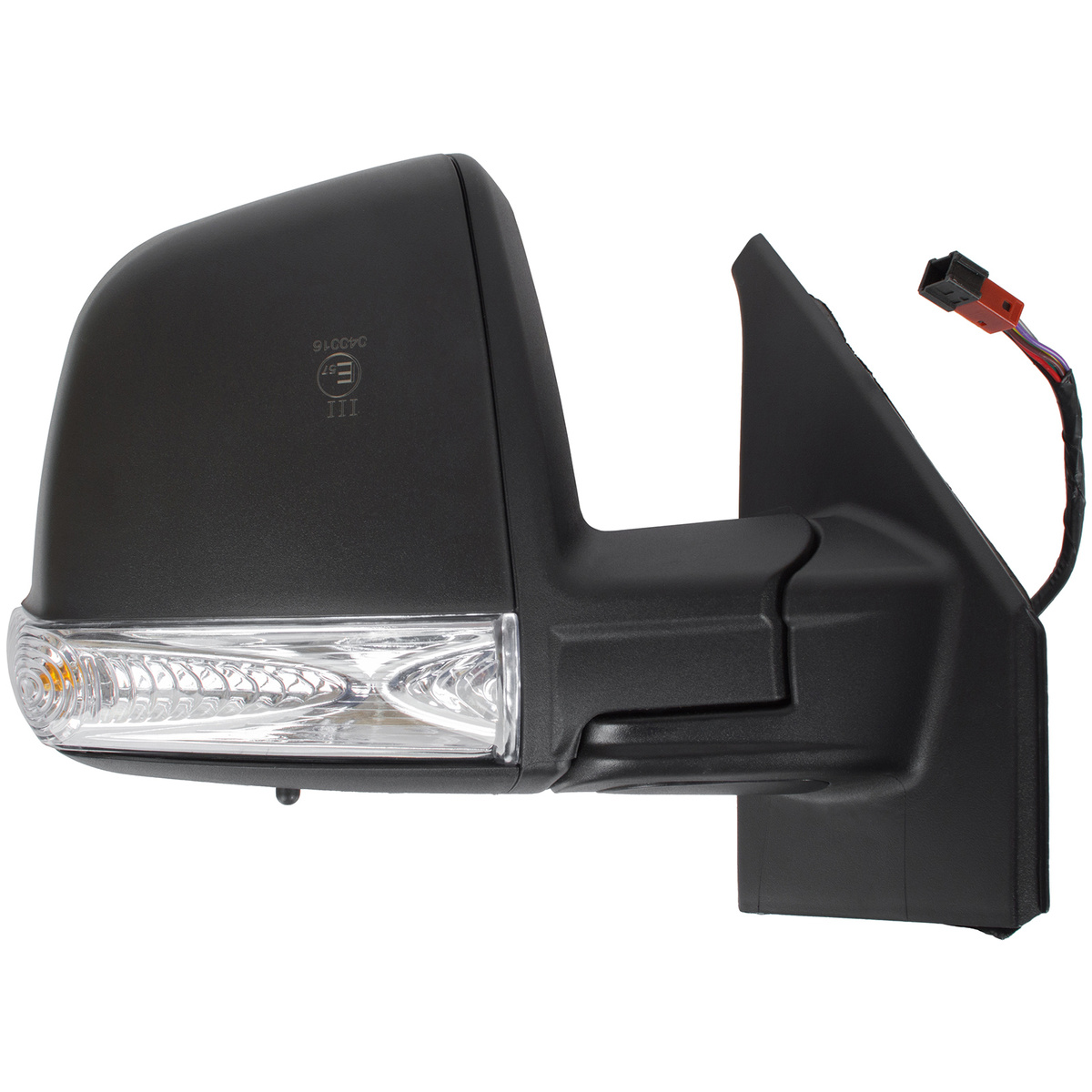 Fiat Doblo 2010- lusterko zewnętrzne ELEKTRYCZNE OGRZEWANE czarne Z CZUJNIKIEM prawe