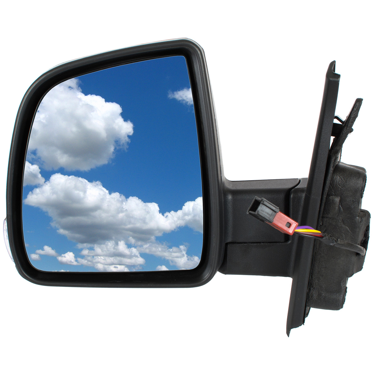 Fiat Doblo 2010- lusterko zewnętrzne ELEKTRYCZNE OGRZEWANE czarne BEZ CZUJNIKA lewe