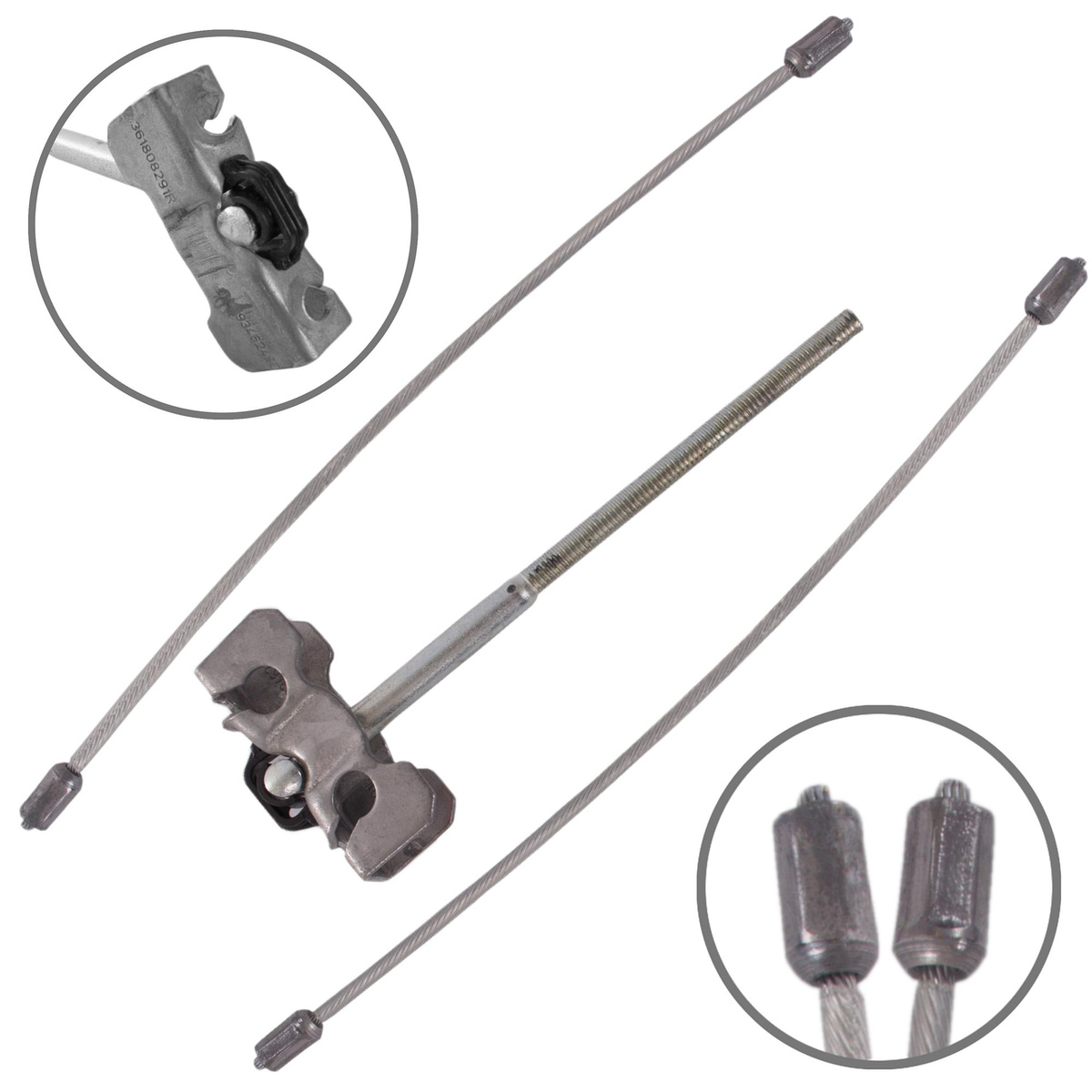 Opel VIVARO A 2001- Regulator linek hamulca ręcznego + 2x linka