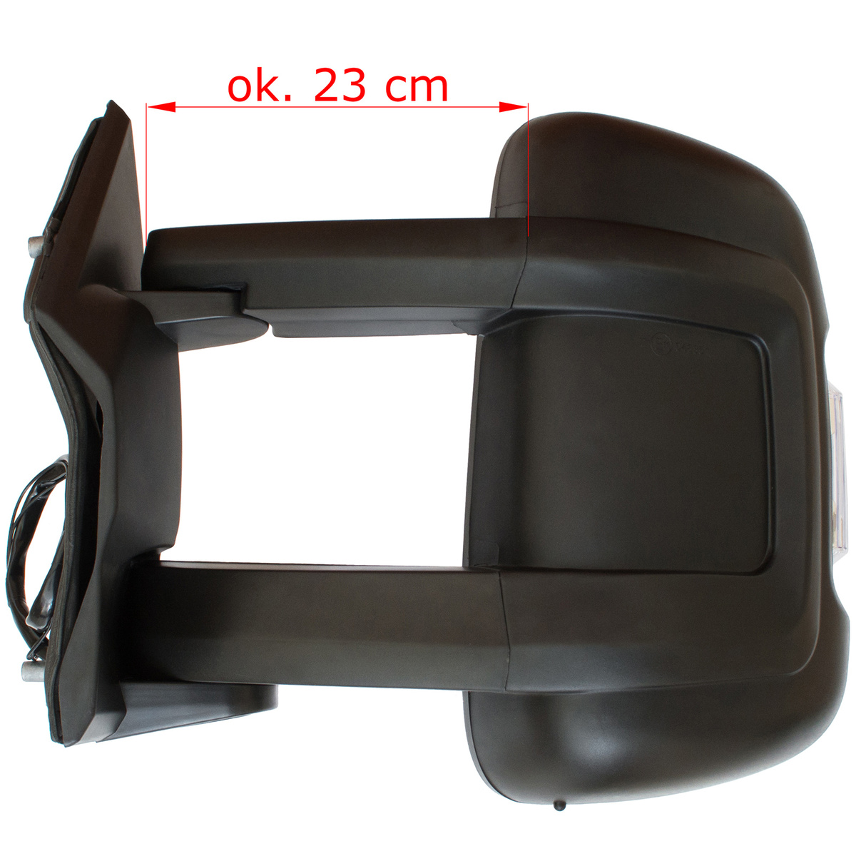 Fiat Ducato 2006- lusterko zewnętrzne elektryczne ogrzewane DŁUGIE RAMIĘ Z CZUJNIKIEM lewe