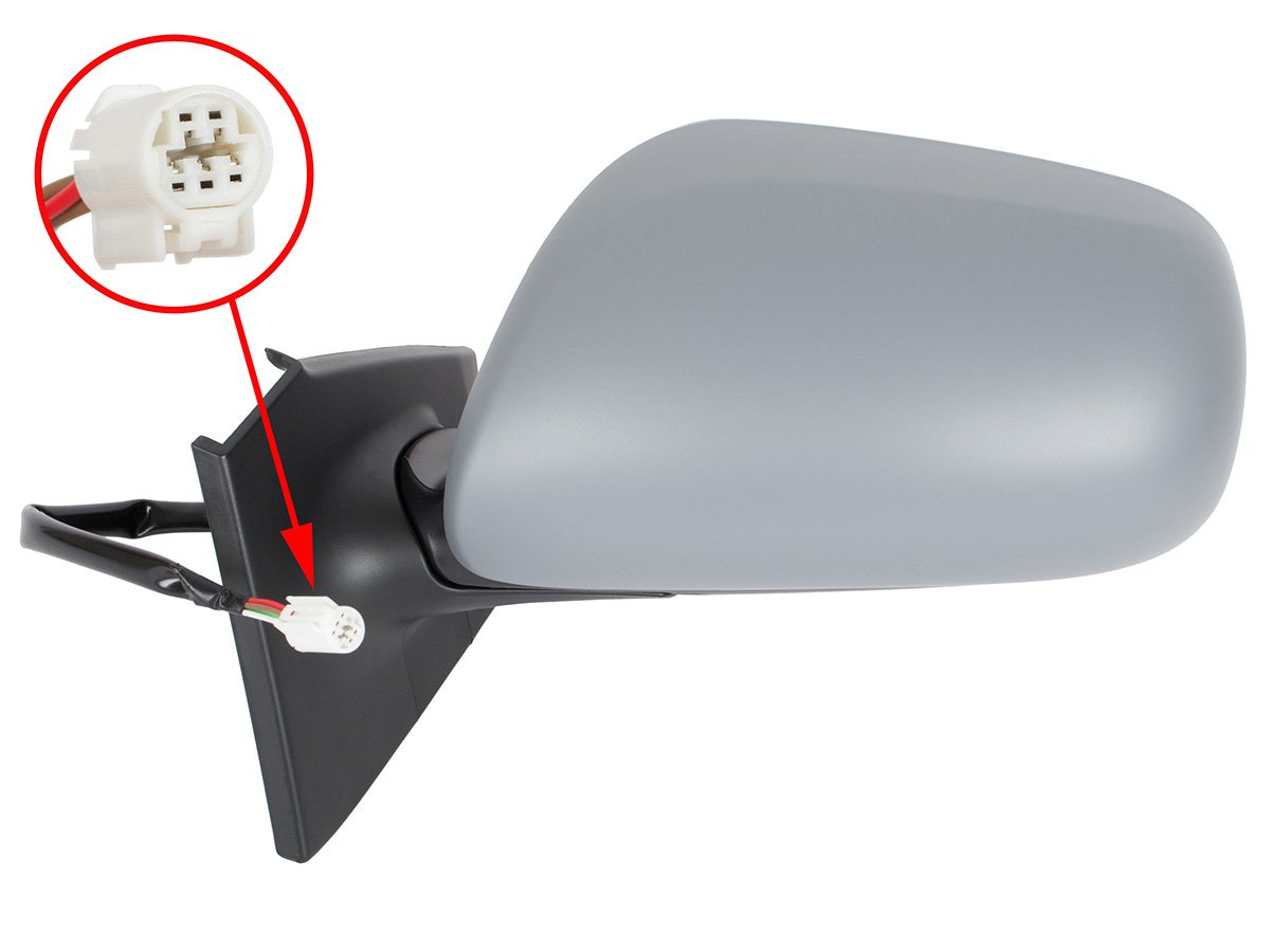 Toyota Yaris II 06-11 lusterko zewnętrzne elektryczne ogrzewane DO MALOWANIA lewe