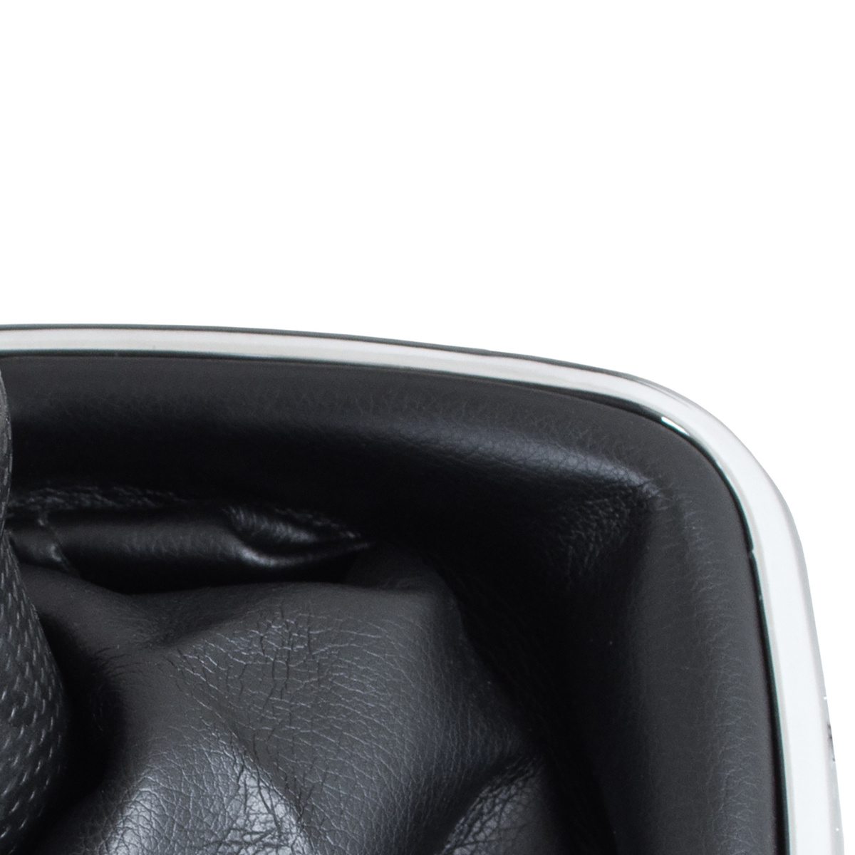 Seat Alhambra 2000- gałka zmiany biegów CZARNA + mieszek z ramką CHROM 5 BIEGÓW OTWÓR 23MM