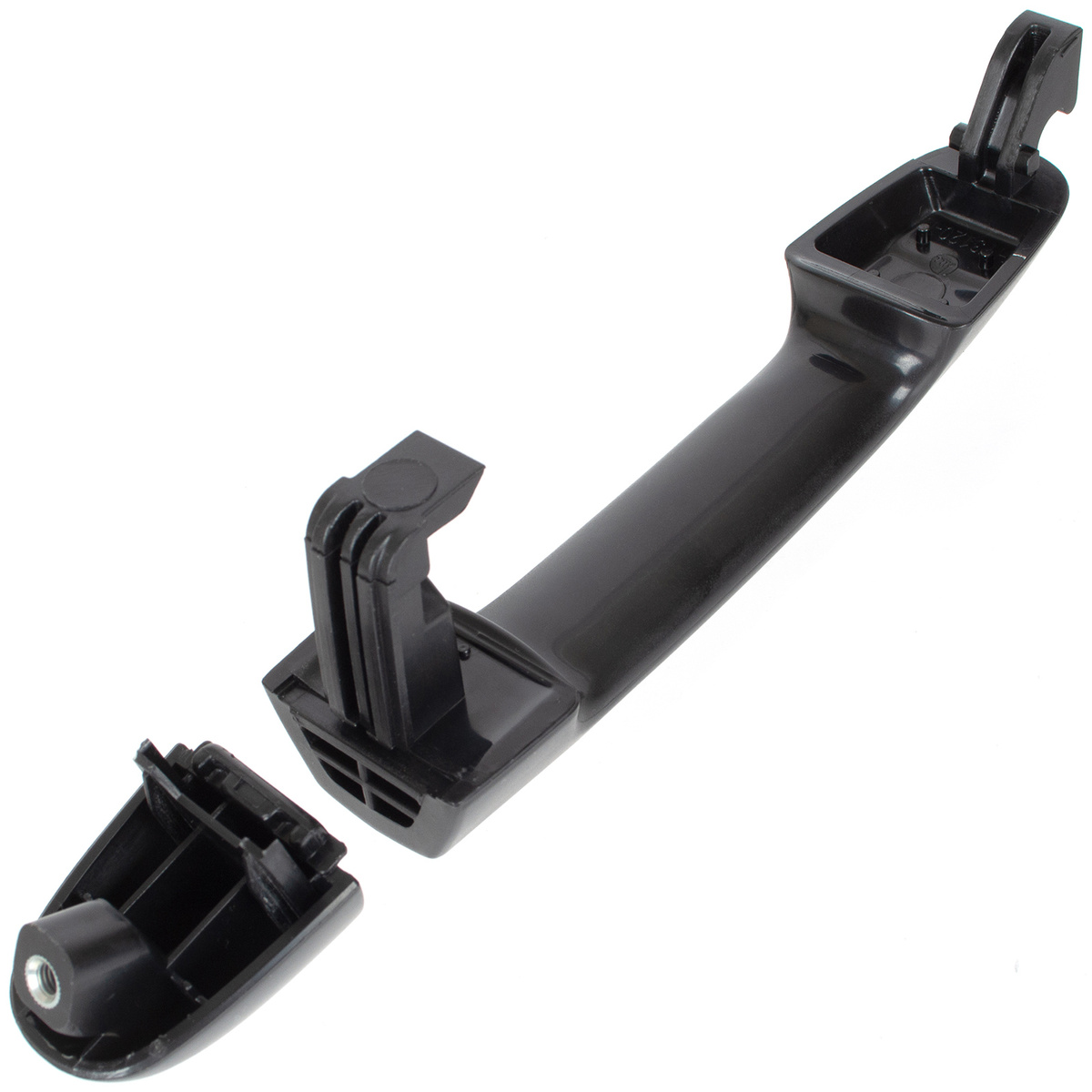 Hyundai i20 08-15 klamka zewnętrzna przednia CZARNA BEZ OTWORU prawa