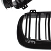 BMW X6 F16 14-19 atrapy między reflektory (nerki) lewa + prawa kpl. BLACK GLOSSY DOUBLE BAR
