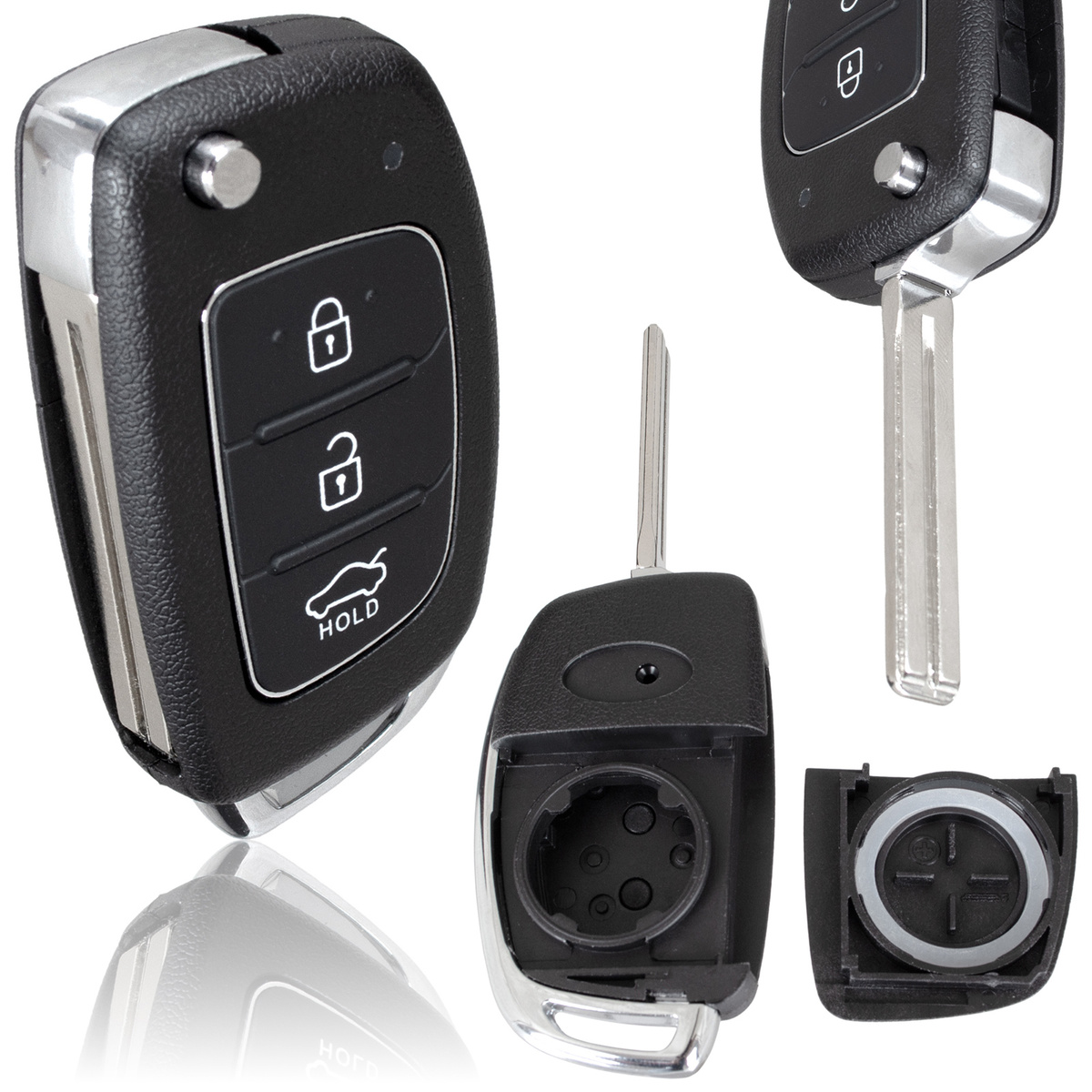 Hyundai Accent i10 i20 i30 i40 ix20 ix35 Tucson obudowa pilota 3 PRZYCISKI