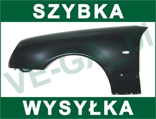 Mercedes W210 E-klasa 95-99 okularnik błotnik przedni Z OTWOREM NA KIERUNKOWSKAZ lewy
