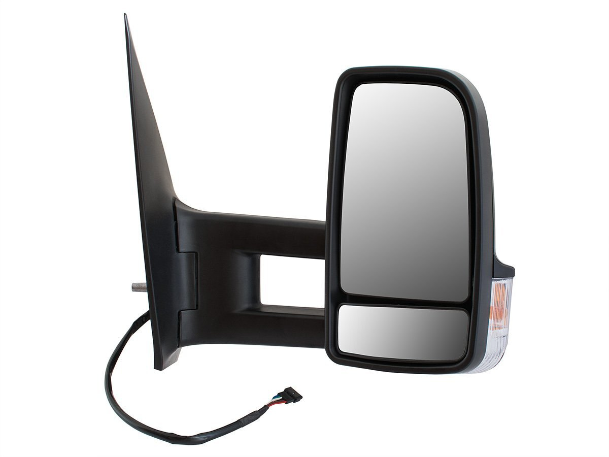 VW Crafter 2005- lusterko zewnętrzne elektryczne ogrzewane DŁUGIE RAMIĘ 19 CM prawe