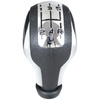 Peugeot 207 208 307 308 3008 508 408 gałka zmiany biegów CZARNA + CHROM 5 BIEGÓW + adapter / przejściówka dźwigni drążka gałki zmiany biegów 2 szt. KPL